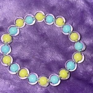 Blue and green bracelet